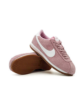 Жіночі кросівки Nike Cortez Vintage Suede Pink Кеди Найк Кортез рожеві замша демісезон, фото 1