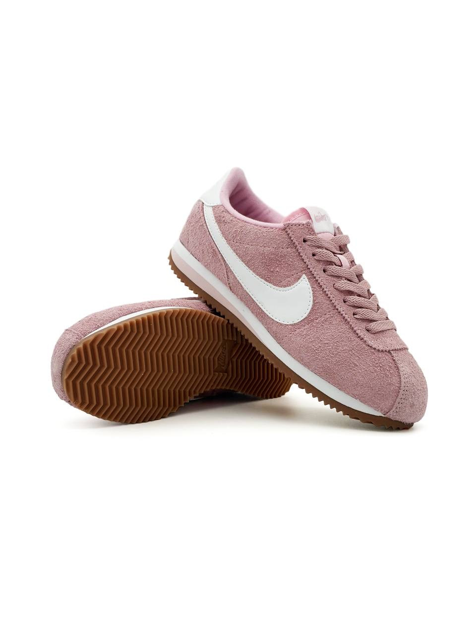 Жіночі кросівки Nike Cortez Vintage Suede Pink Кеди Найк Кортез рожеві замша демісезон