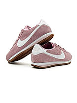 Жіночі кросівки Nike Cortez Vintage Suede Pink Кеди Найк Кортез рожеві замша демісезон, фото 5