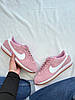 Жіночі кросівки Nike Cortez Vintage Suede Pink Кеди Найк Кортез рожеві замша демісезон, фото 7