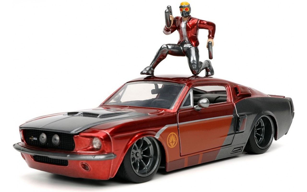 Машина металева Jada Марвел Форд Мустанг (1970) з фігуркою Зоряного лорда 1:24 [253225019], фото 1