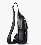 Чоловіча сумка на груди, слінг, бананка Leather Collection (5070), фото 4