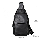 Чоловіча сумка на груди, слінг, бананка Leather Collection (5070), фото 3