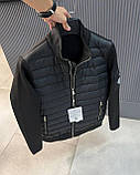 Чоловіча куртка Moncler D10732 чорна, фото 3