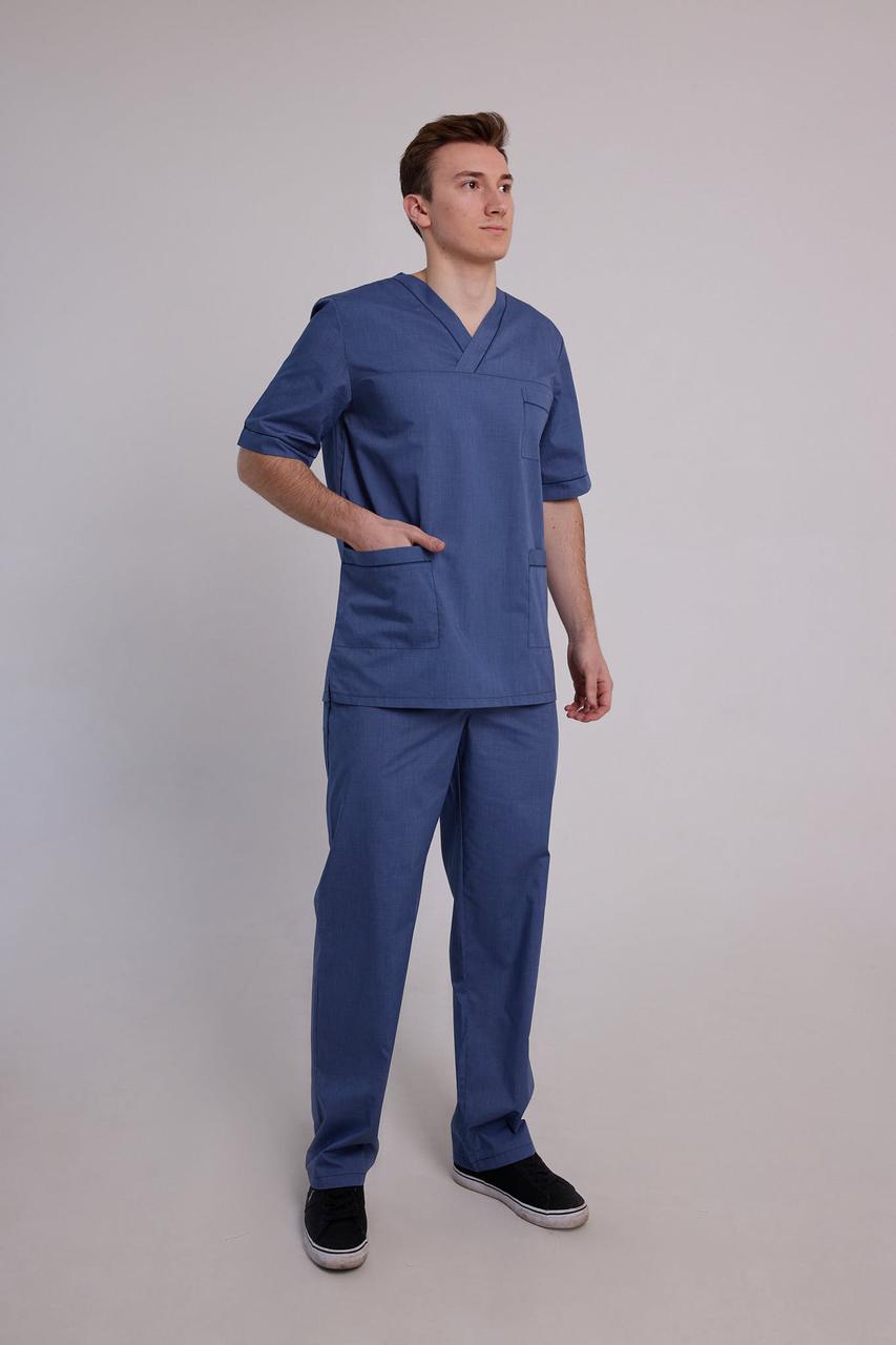 Чоловічий медичний костюм Герман джинс - Костюм масажиста