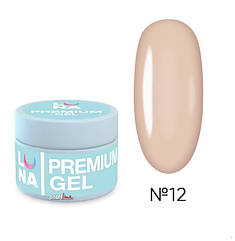 Гель для нарощбвання нігтів LUNAmoon Premium gel 15мл,№12