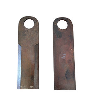 Ніж барабана подрібнювача комбайна Полісся (175х50х4) сталь 65г