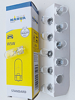 NARVA Лампа автомобільна W5W, NARVA 12V 1 шт.