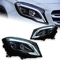 Передні світлодіодні фари з лінзами для Mercedes-Benz GLA X156 (2015–2019)