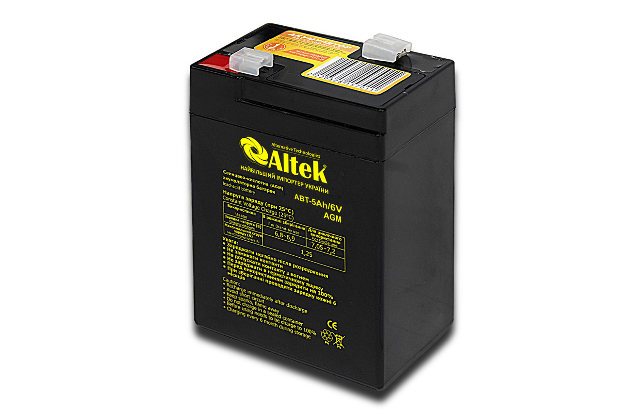 Акумулятор ALTEK ABT 5Аh 6V AGM