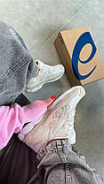 Кросівки Asics Gel Nyc White Feather Grey Взуття Асікс Гель Нук білі з кремовим кеди замша текстиль демісезон унісекс, фото 4