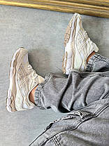 Кросівки Asics Gel Nyc White Feather Grey Взуття Асікс Гель Нук білі з кремовим кеди замша текстиль демісезон унісекс, фото 6