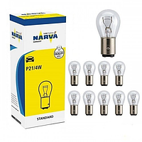 Лампа автомобільна P21/4W,12V NARVA  1 шт.