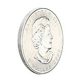 Срібна монета 5$ «Кленовий Лист» 2008 - канадська класика, фото 4