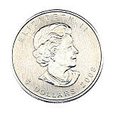 Срібна монета 5$ «Кленовий Лист» 2008 - канадська класика, фото 6