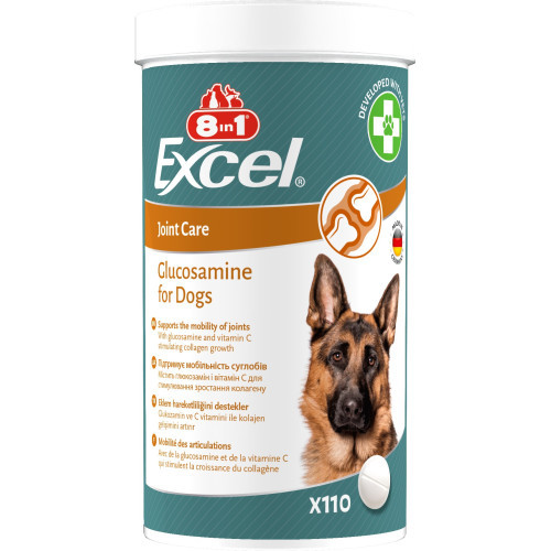 Glucosamine Собакам (Ексель 8в1 Глюкозамін) — Хондропротектор для Суставів - №110
