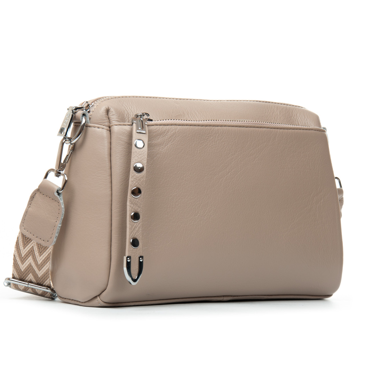 Cумка жіноча шкіряна 8958 khaki.Купити сумки жіночі із натуральної шкіри trandbags.com.ua