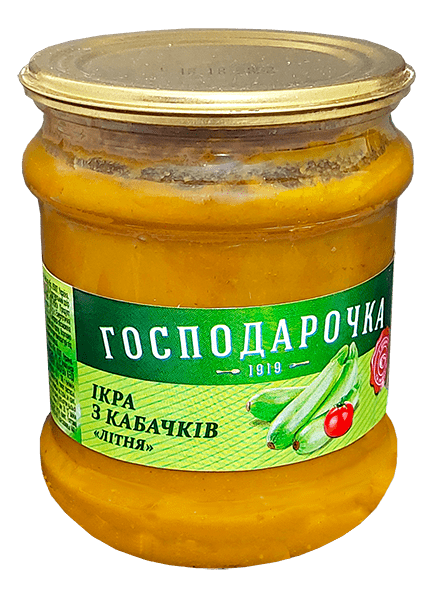 Ікра з кабачків Літня в скляній банці 440 г