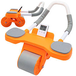 Роликовий тренажер для преса з таймером, 2022 / Автоматичний тренажер колесо / Ролик для преса