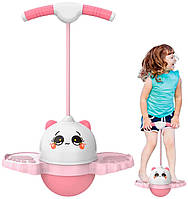 Джампер детский (75×43×30см), до 90кг, Розовый / Детский джампинг / Прыгунок Джампер