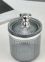 Органайзер-баночка для ватних паличок "Ведмедик"