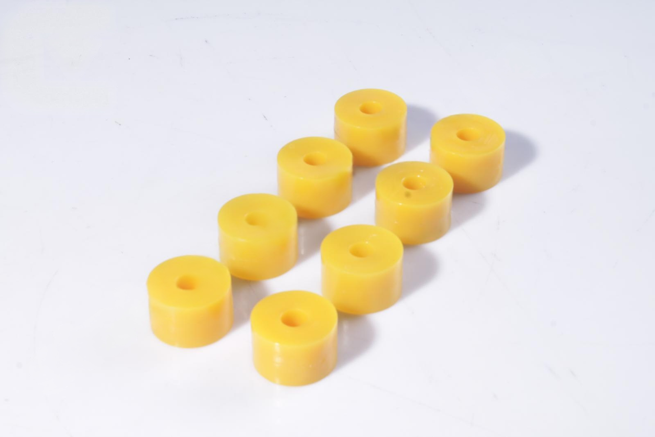 Втулка стiйки стабiлiзатора Соболь (компл.8шт) полiуретан жовтий "ЛЮКС" (Україна) 14-2906078