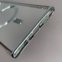 Чохол для Samsung Galaxy Note 20 Ultra прозорий чохол з магсейф на самсунг нот 20 ультра срібний h3b, фото 4