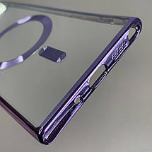 Чохол для Samsung Galaxy Note 20 Plus прозорий чохол з магсейф на телефон самсунг нот 20 плюс бузковий h3b, фото 4