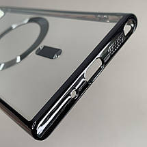 Чохол для Samsung Galaxy Note 20 Plus прозорий чохол з магсейф на телефон самсунг нот 20 плюс чорний h3b, фото 4