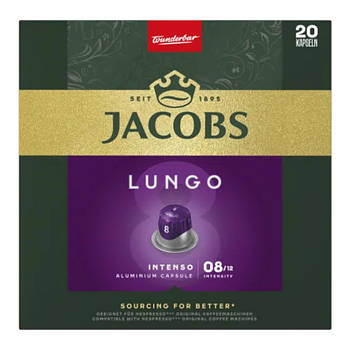 Кава в капсулах Nespresso Jacobs Lungo 8 Intenso, 20 шт.