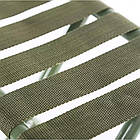 Розкладний стілець зі спинкою, 70х40х35см / Туристичне крісло металеве / Складний стілець для риболовлі, фото 7