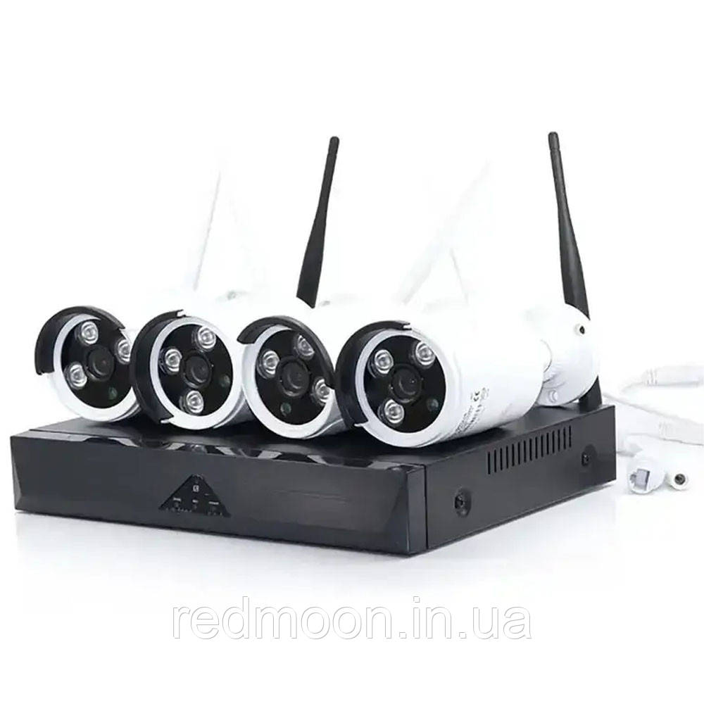Набір з 4 IP камер відеоспостереження, DVR JT-8906ZL3-4 / Камери 5g / Вуличні камери / WIFI камери