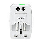 Універсальник перехідник для розеток (EU-US-UK-CN-JP-IN), з USB / Туристичний адаптер-перехідник, фото 5