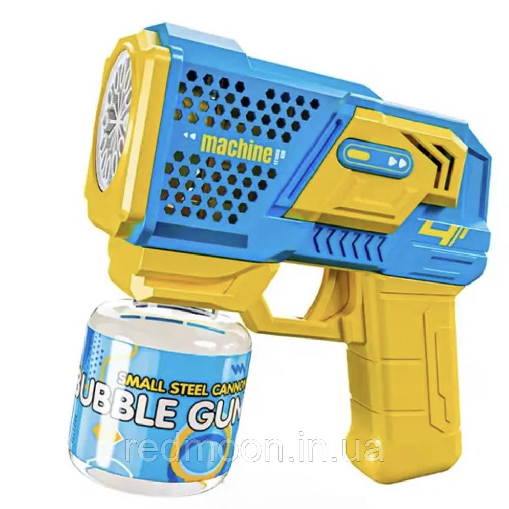 Генератор мильних бульбашок Bubble Gun, Блакитний / Дитячий пістолет для мильних бульбашок, фото 1