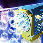Генератор мильних бульбашок Bubble Gun, Блакитний / Дитячий пістолет для мильних бульбашок, фото 3