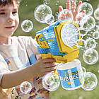 Генератор мильних бульбашок Bubble Gun, Блакитний / Дитячий пістолет для мильних бульбашок, фото 4