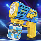 Генератор мильних бульбашок Bubble Gun, Блакитний / Дитячий пістолет для мильних бульбашок, фото 5