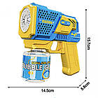 Генератор мильних бульбашок Bubble Gun, Блакитний / Дитячий пістолет для мильних бульбашок, фото 7