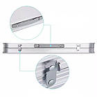 Складний стіл для пікніка + 4 стільці, 120x70x60см, Білий / Кемпінговий стіл зі стільцями / Стіл туристичний, фото 8