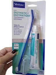 Ензиматік набір (паста зубна, щітка та напальник) Virbac Enzymatic , 70г, фото 1