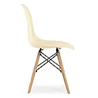 Сучасний кухонний стілець PIANO на дерев'яних букових ніжках з комфортною спинкою, колір бежевий, фото 2