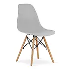 Сучасний кухонний стілець PIANO на дерев'яних букових ніжках з комфортною спинкою, колір бежевий, фото 9