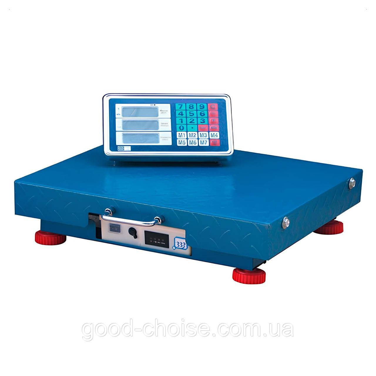 Торгівельні ваги електронні до 300 кг, з WiFi пам'яттю, TA-300 / Товарні ваги підлогові, фото 1