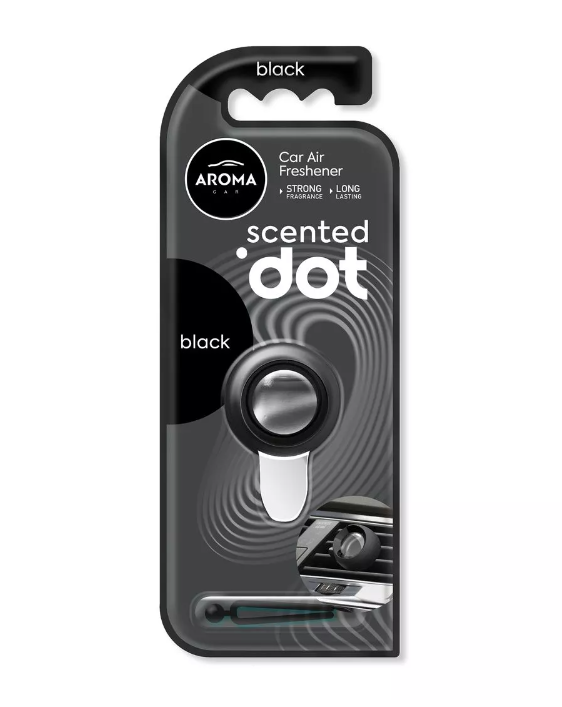 Автомобільний мембранний ароматизатор Aroma Car Scented Dot - Black