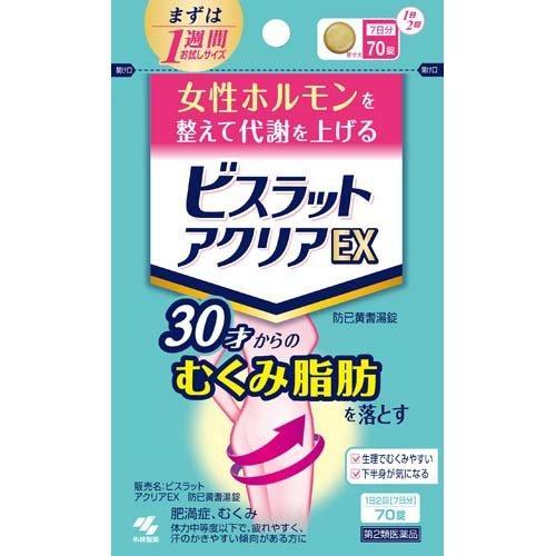 Kobayashi Pharmaceutical Bisrat Aclear EX Комплекс для схуднення та усунення набряків, 70 таблеток на 7 днів. До 02/2027, фото 1