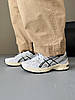 Кросівки Asics Gel 1130 White Black Beige Взуття Асікс Гель 1130 білі з чорним кеди текстиль замша демісезон унісекс, фото 7