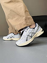 Кросівки Asics Gel 1130 White Black Beige Взуття Асікс Гель 1130 білі з чорним кеди текстиль замша демісезон унісекс, фото 6