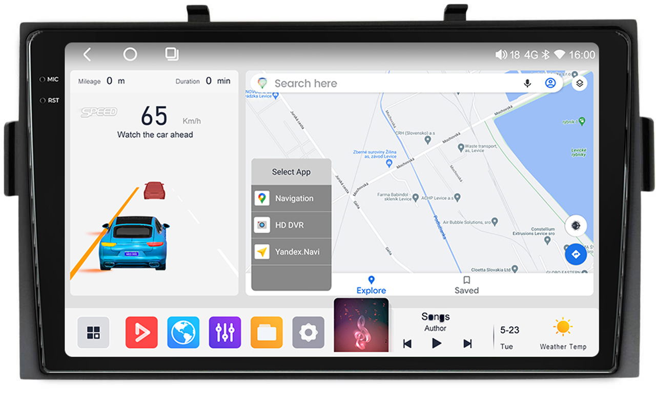 Штатна магнітола Mekede MS 2k Geely MK 2 (2010-2015) CarPlay QleD