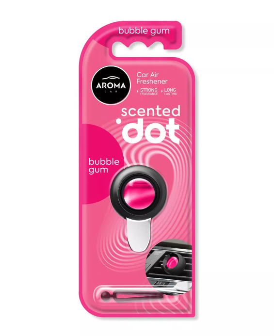 Автомобільний мембранний ароматизатор Aroma Car Scented Dot - Bubble Gum