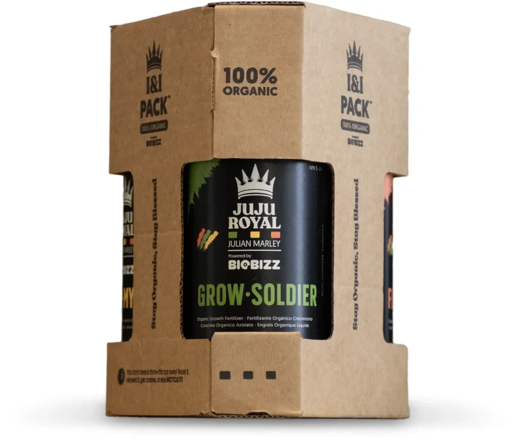 Стартовый комплект удобрений JUJU ROYAL 3x250ML, (GREEN MYSTIC, GROW SOLDIER, FLOWA BLOOM), BIOBIZZ